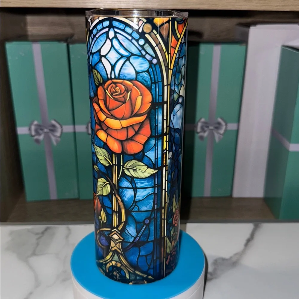 20oz Beauty and the Beast Tumbler - Picture 2 of 4